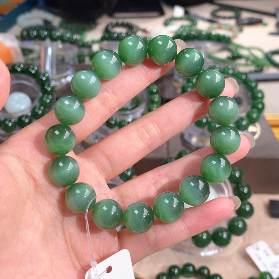 和田玉（碧玉）手串未镶嵌