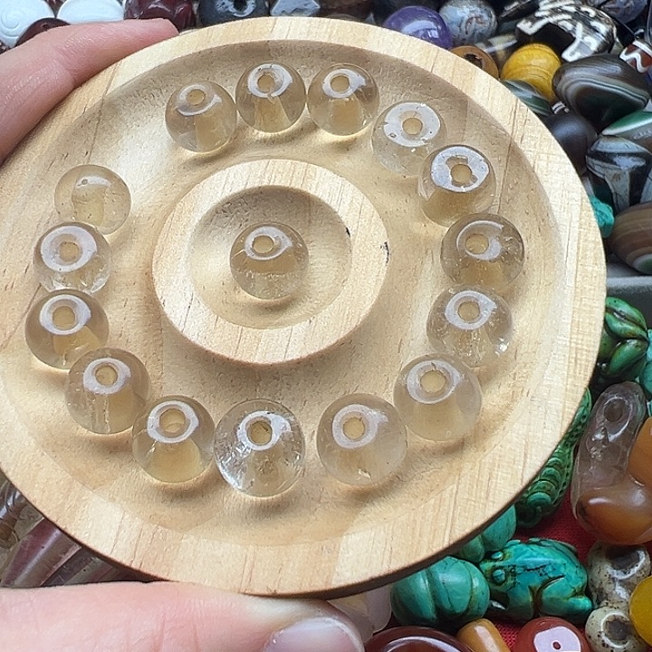 吃***猫玛瑙/玉髓未镶嵌颈饰