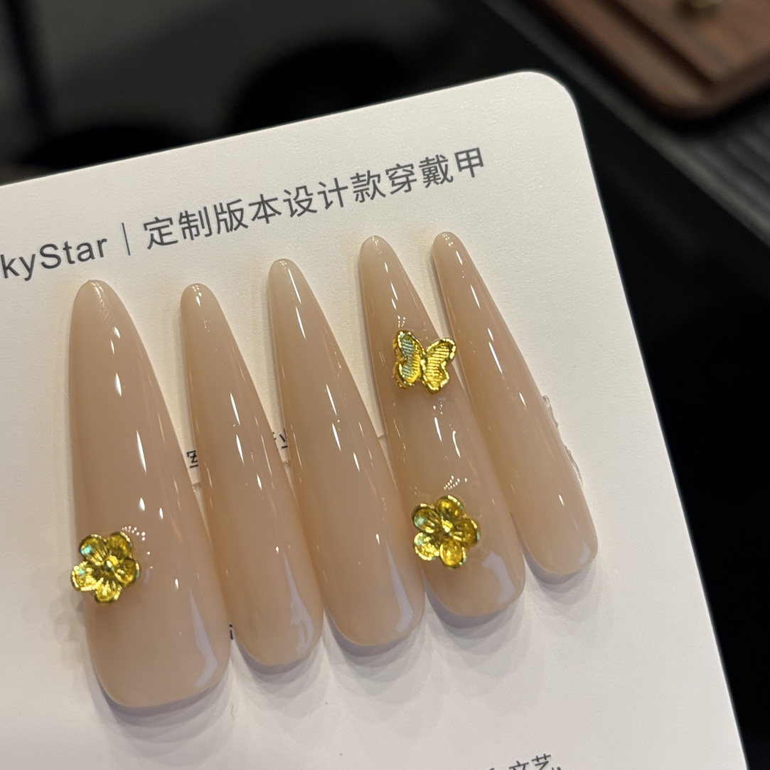 『金盏花』一黎CHUANDAIJIA设计款纯手工穿戴甲／可拆卸