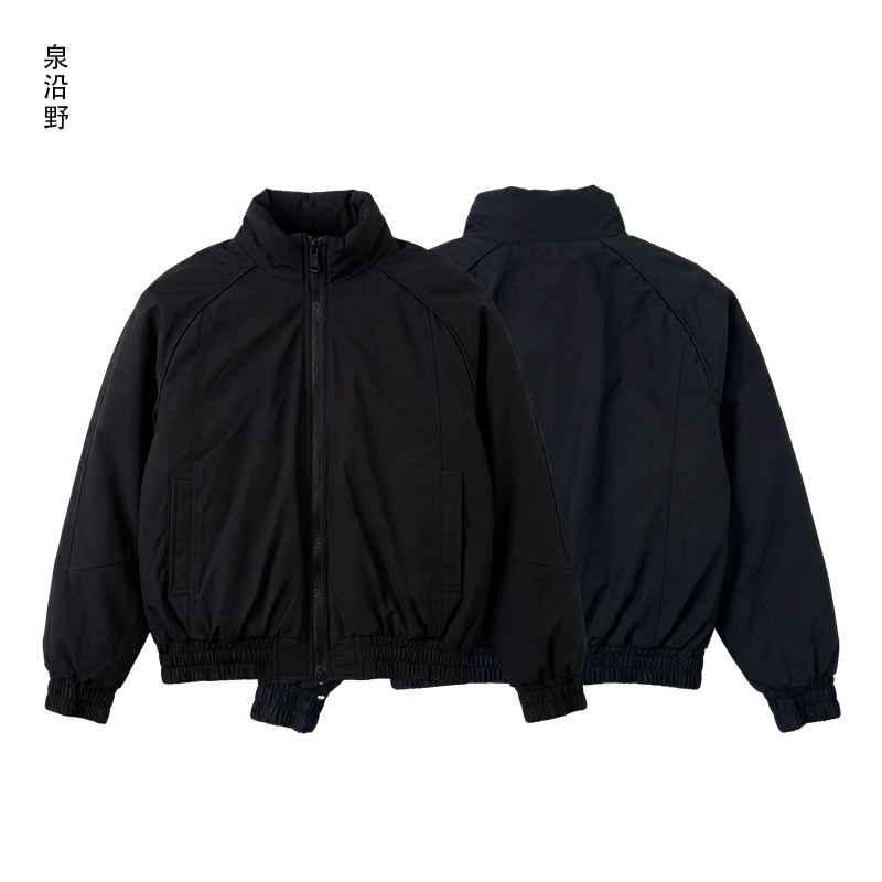 冬季拉链防风羽绒外套立领上衣时尚短款保暖夹克宽松型