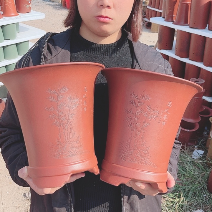 紫砂花盆宜兴紫砂精品花盆 