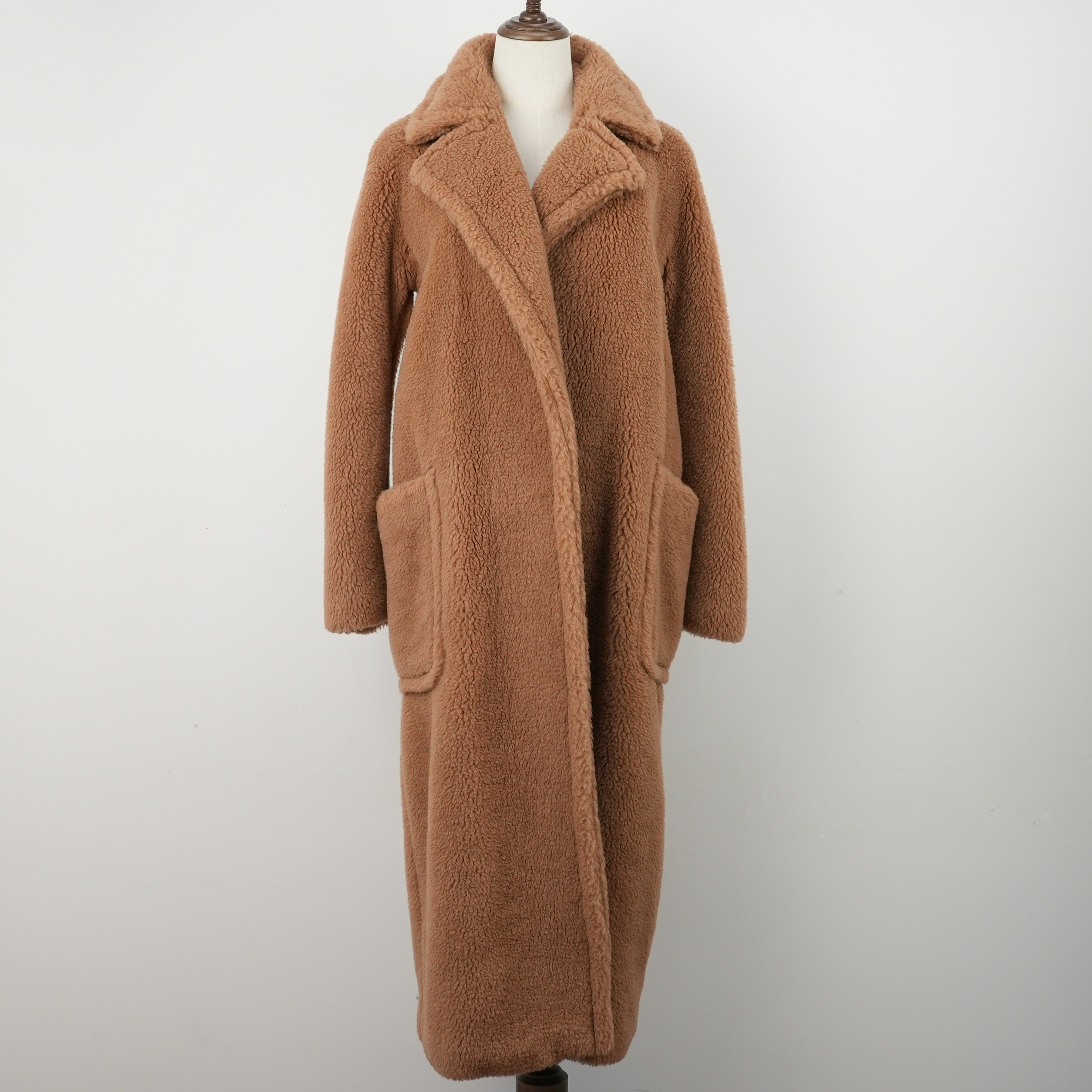 未使用 MaxMara 骆驼毛/25110526大衣34码中长款大口袋外套女款