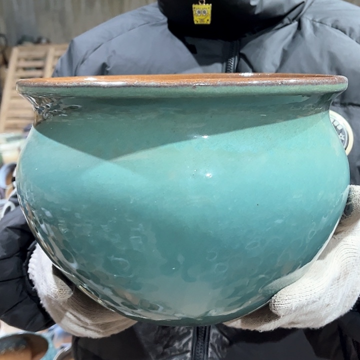 紫砂花盆高19口25———-