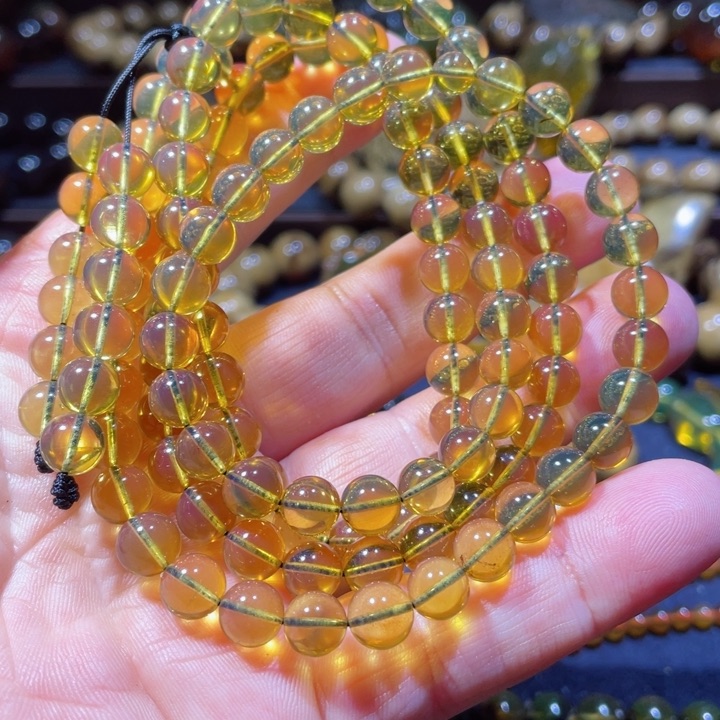 琥珀手链未镶嵌天然