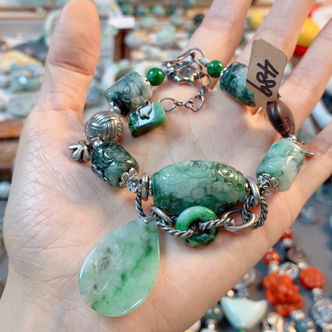 未镶嵌手链翡翠❤️**手串