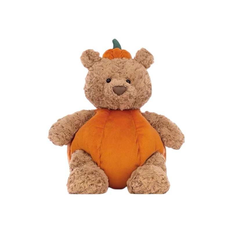 英国巴塞罗南瓜熊毛绒玩具玩偶南瓜熊公仔生日礼物女生