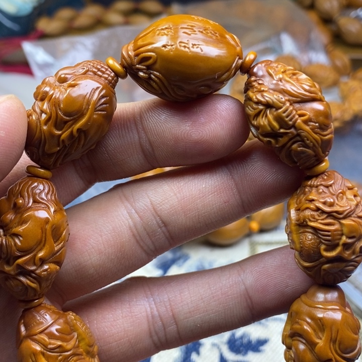 橄榄核手串/手链橄榄核雕工艺手串