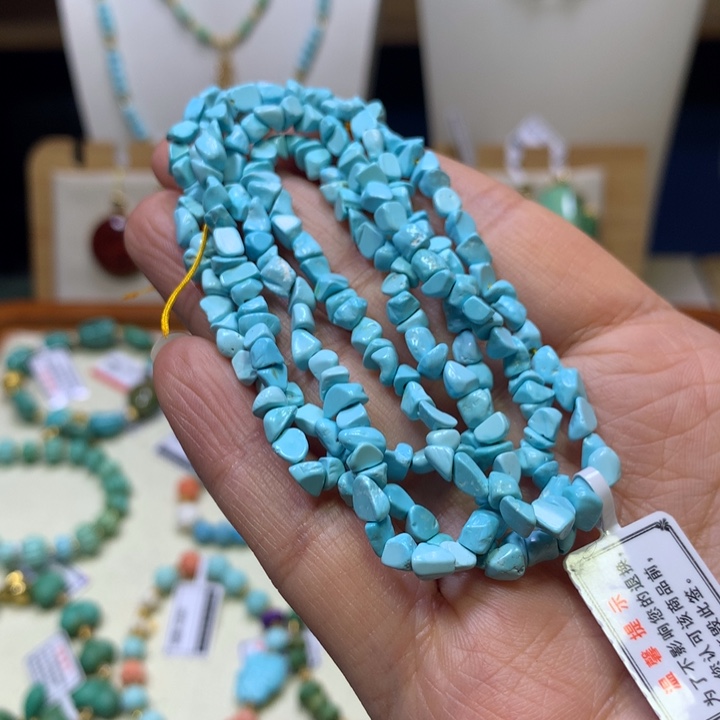 绿松石未镶嵌项链