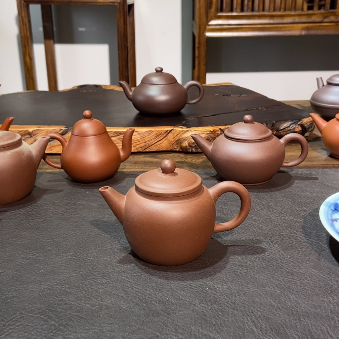 又***了茶壶紫砂紫泥壶巨轮壶茶壶