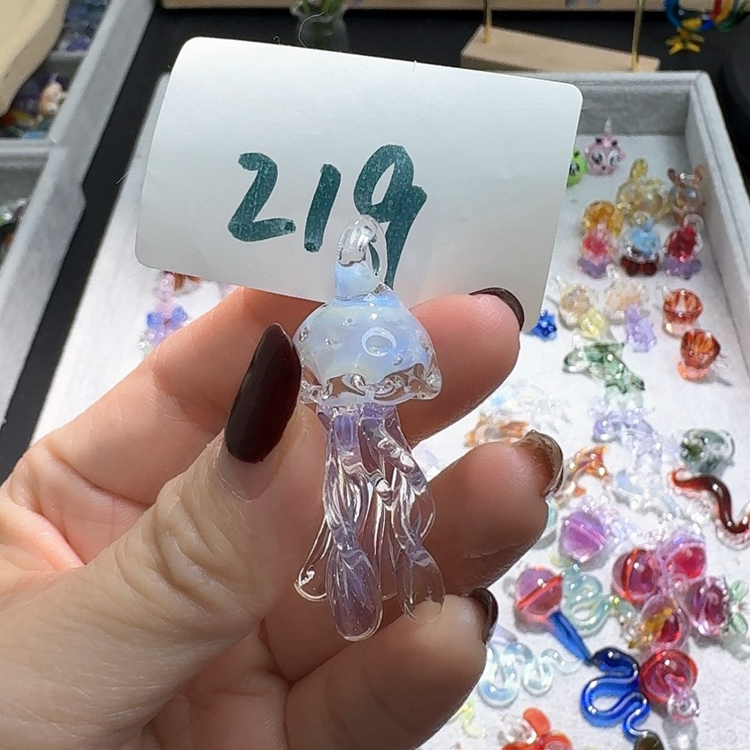 琉璃吊坠(不含链)219水母