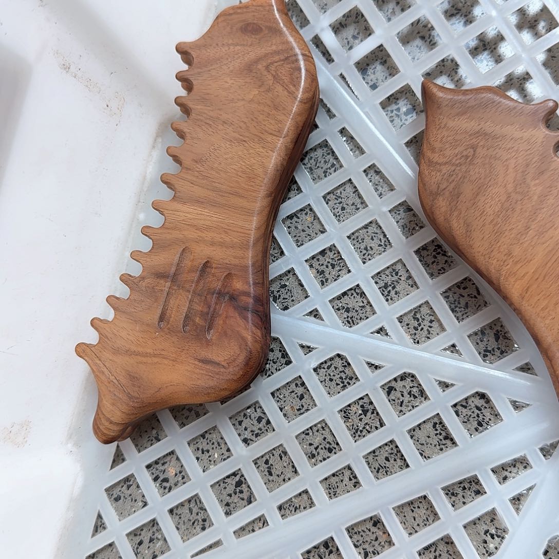 红贵宝木大号3排面部放松工具瑕疵