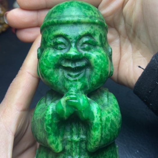 白玉菩提吊坠摆件