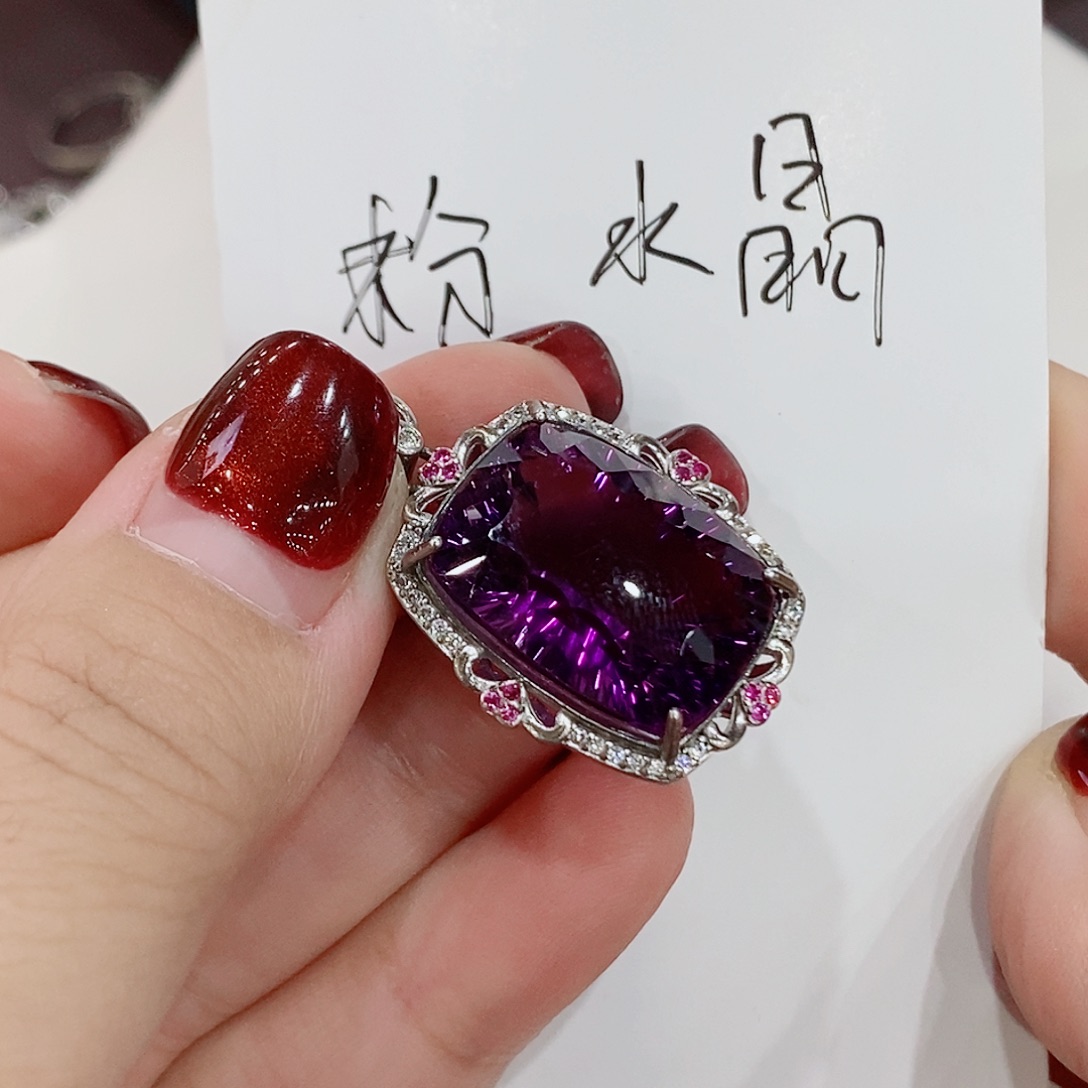 银S925镶嵌蛇纹石玉吊坠刘*