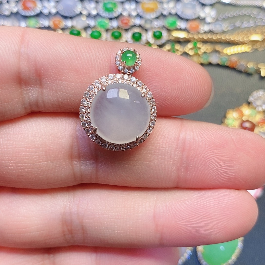 上***儿翡翠银S925镶嵌戒指1111
