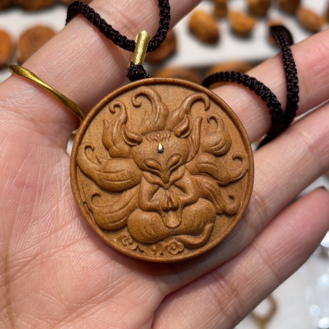 【闪购商品】檀香木吊坠小吊坠牌