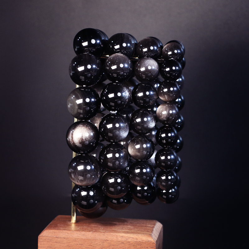 【晶之都严选】高光双猫眼银曜手链-多样性发其一