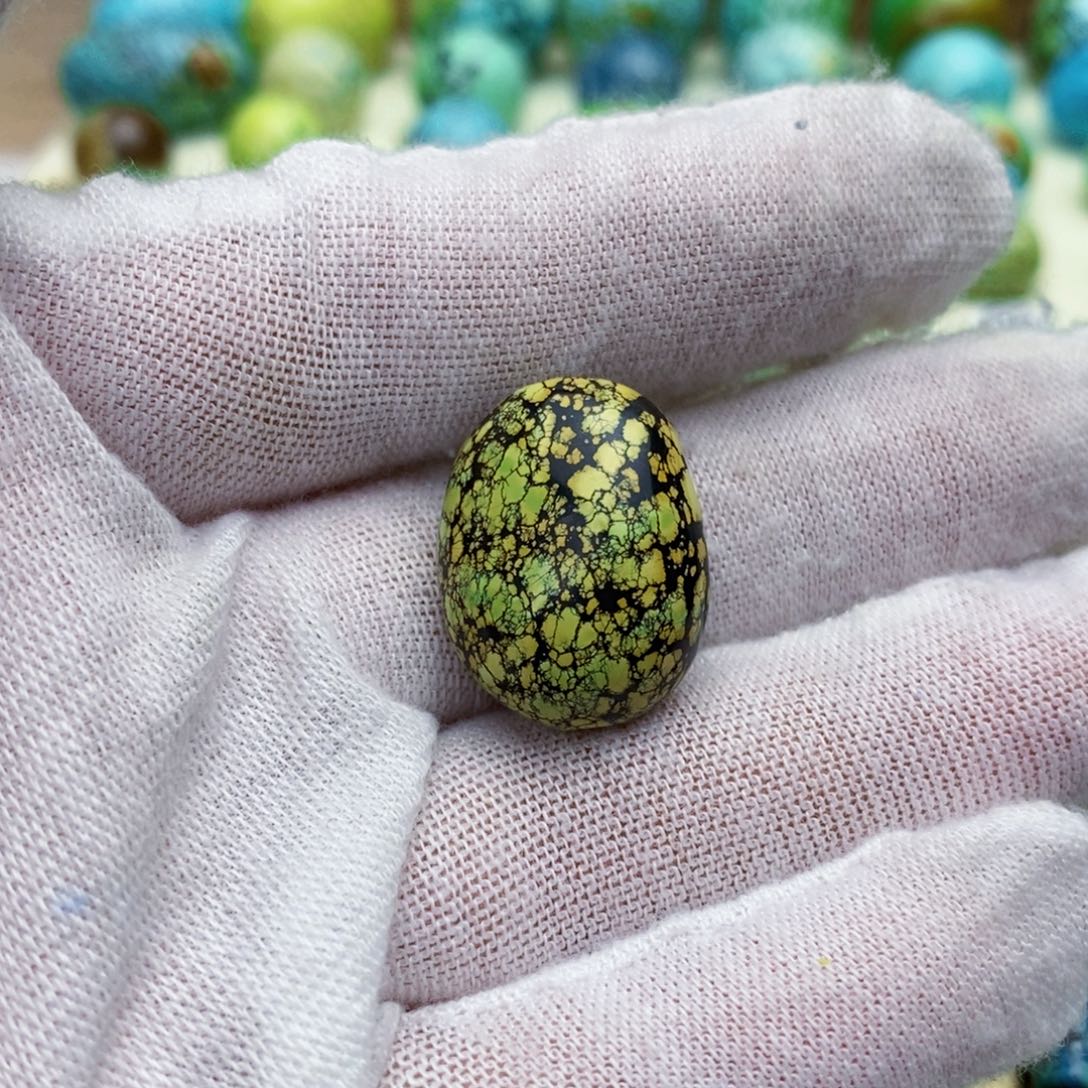 定制绿松石未镶嵌网花随型