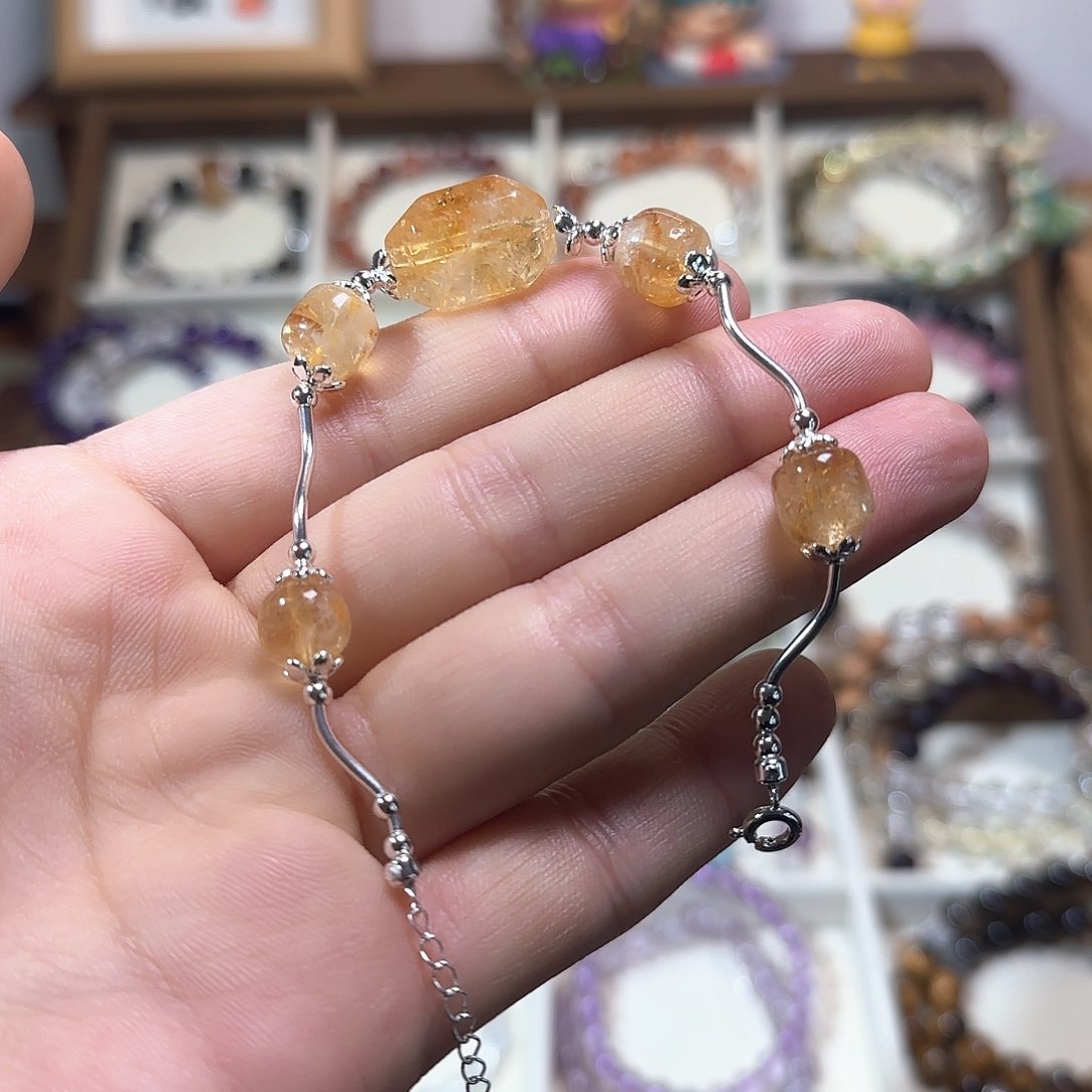 水晶手链未镶嵌黄塔晶手链