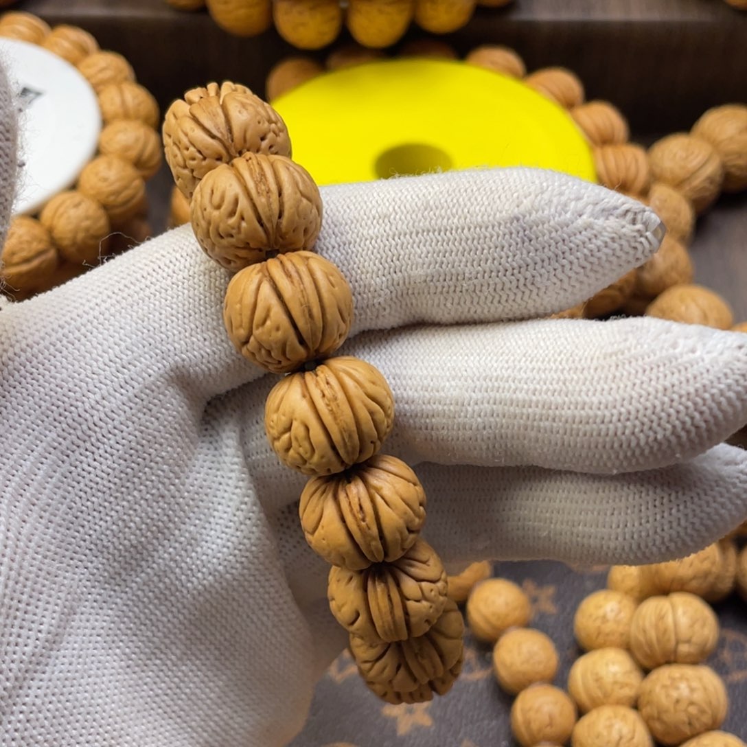 桃核手串喵*人肉纹元宝小