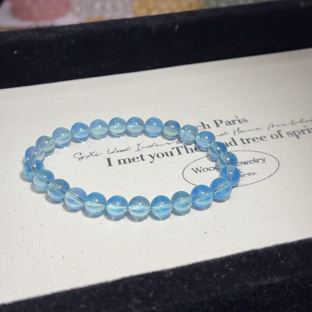 水晶手串未镶嵌柠***、天然水晶7.7-28