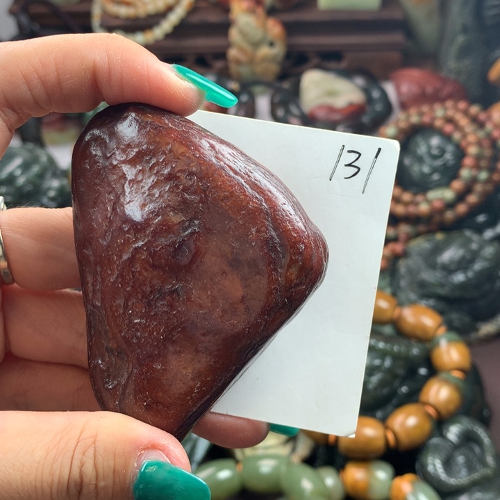 岫岩河磨玉（透闪石质玉）把件未镶嵌