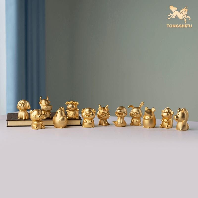 《金韵天成十二生肖》铜摆件生肖摆件中式客厅装饰品摆件