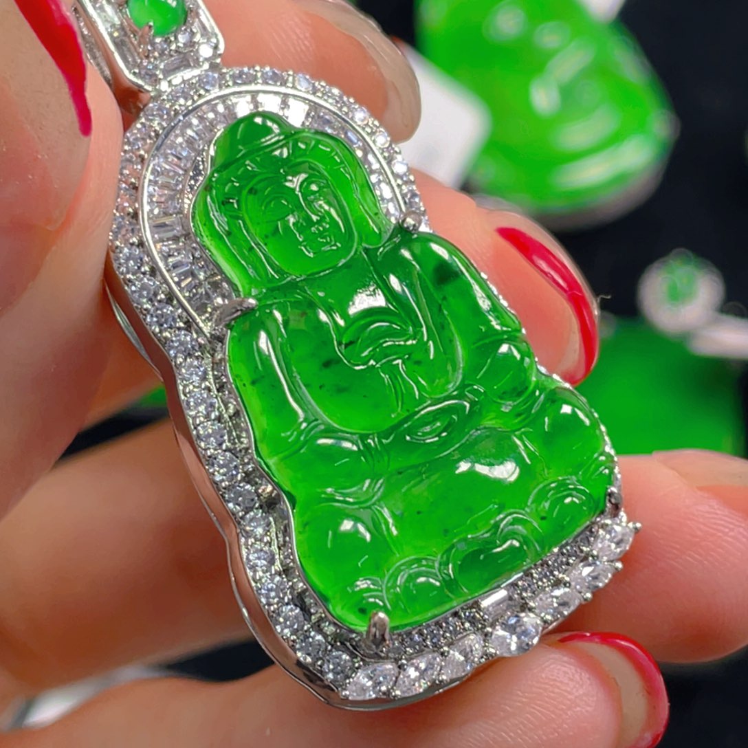 翡翠未镶嵌吊坠(不含链)