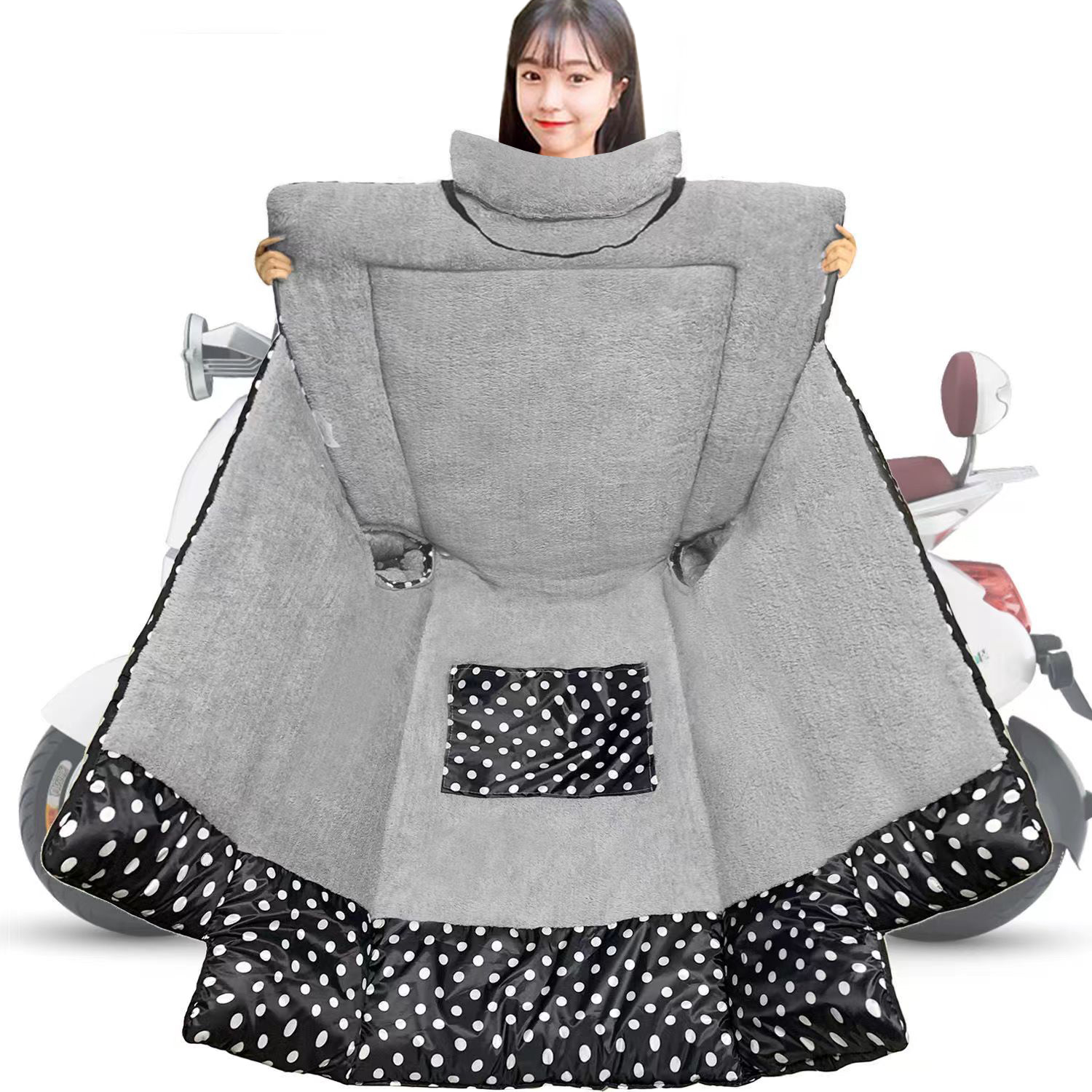 001-1000清库存福利款冬季电动车挡风被加厚防水保暖通用