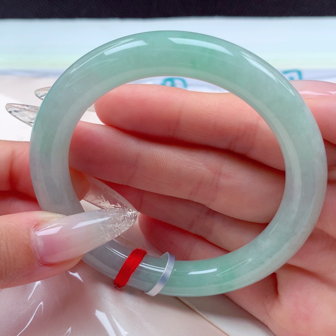 翡翠手镯未镶嵌天然缅甸翡翠A货手镯 18号