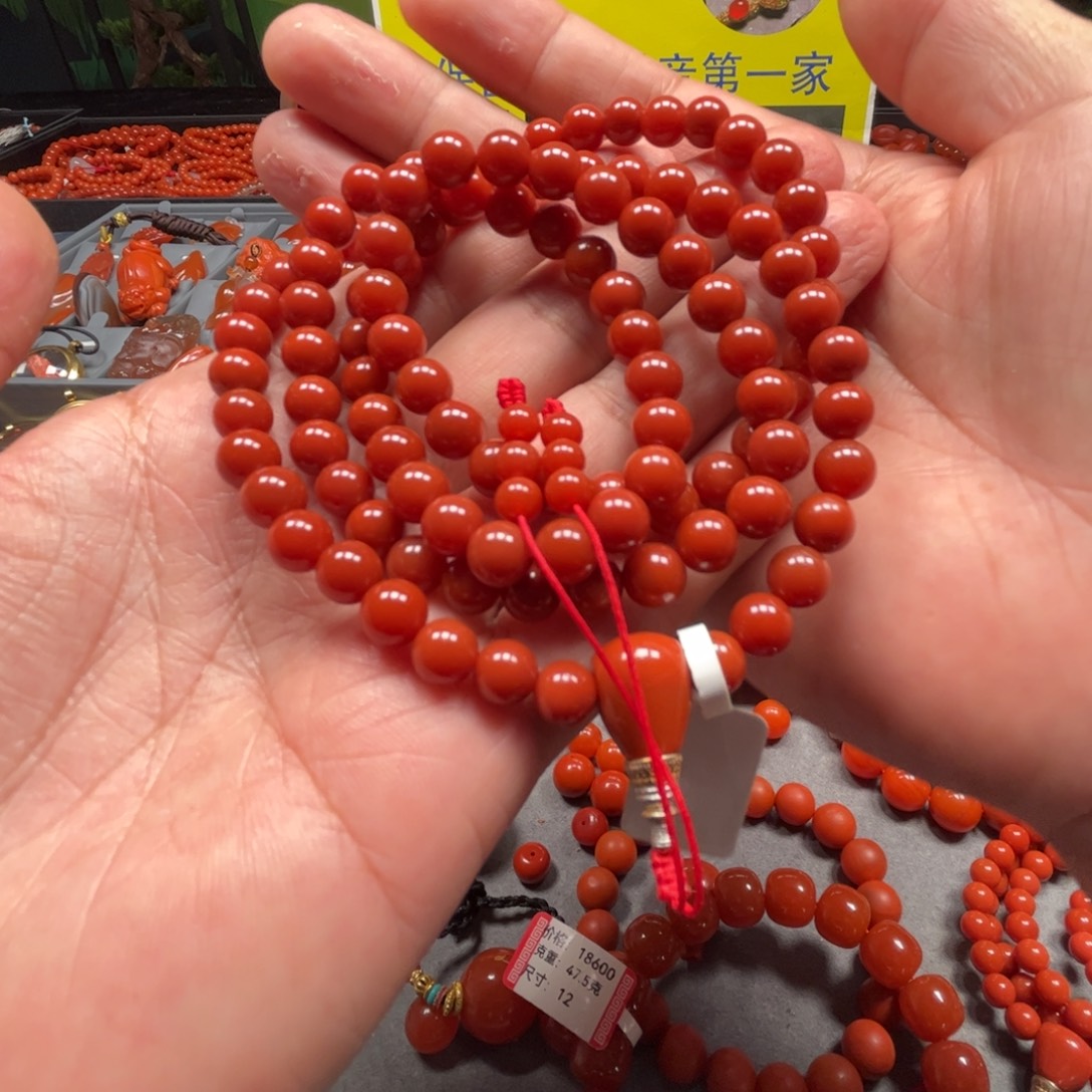 砚***눈南红玛瑙未镶嵌手链