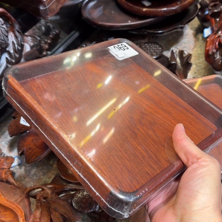 大果紫檀（缅甸花梨）花梨木20公分托盆