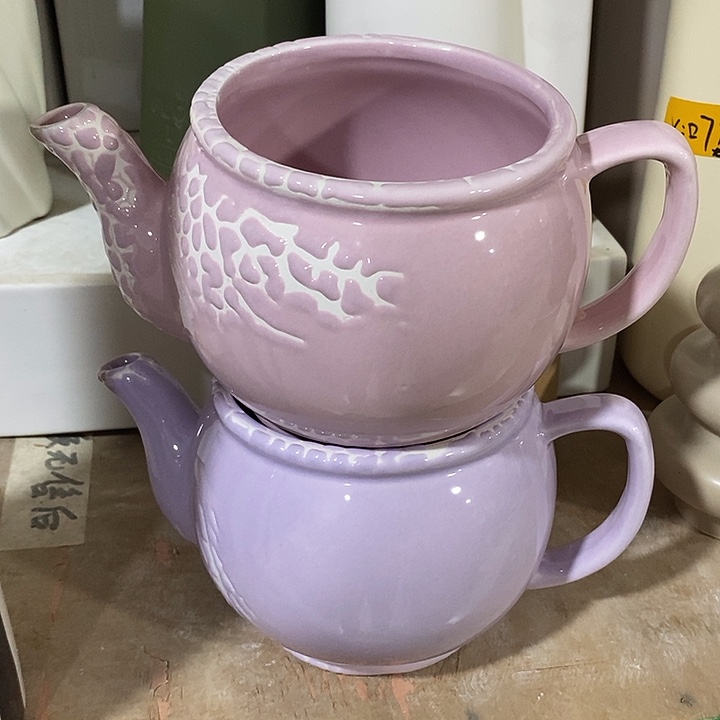 陶盆有孔 瑕疵针孔漏釉介意勿拍外高 12外口12