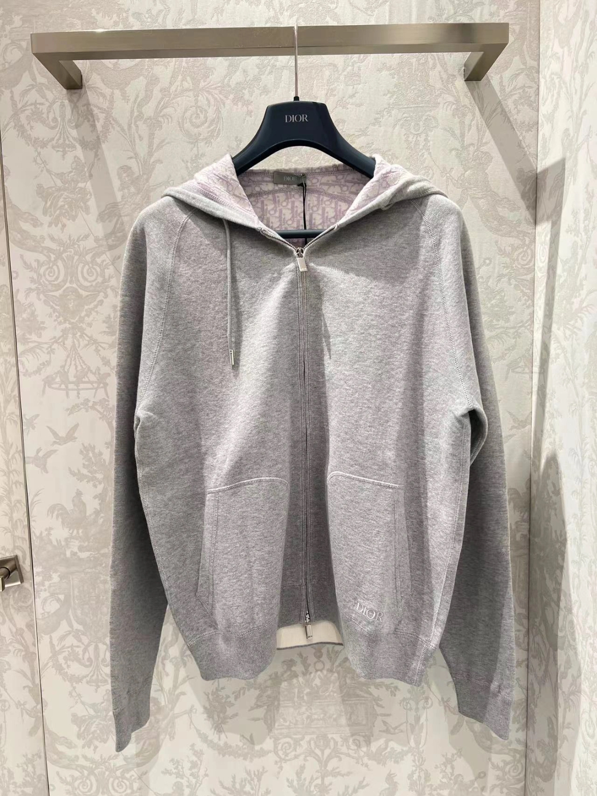 99新 DIOR/迪奥 CZF1049/内里满印老花外套/尺码S