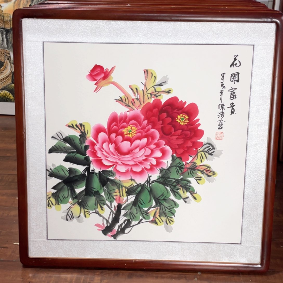 国画带框尺寸63*63厘米