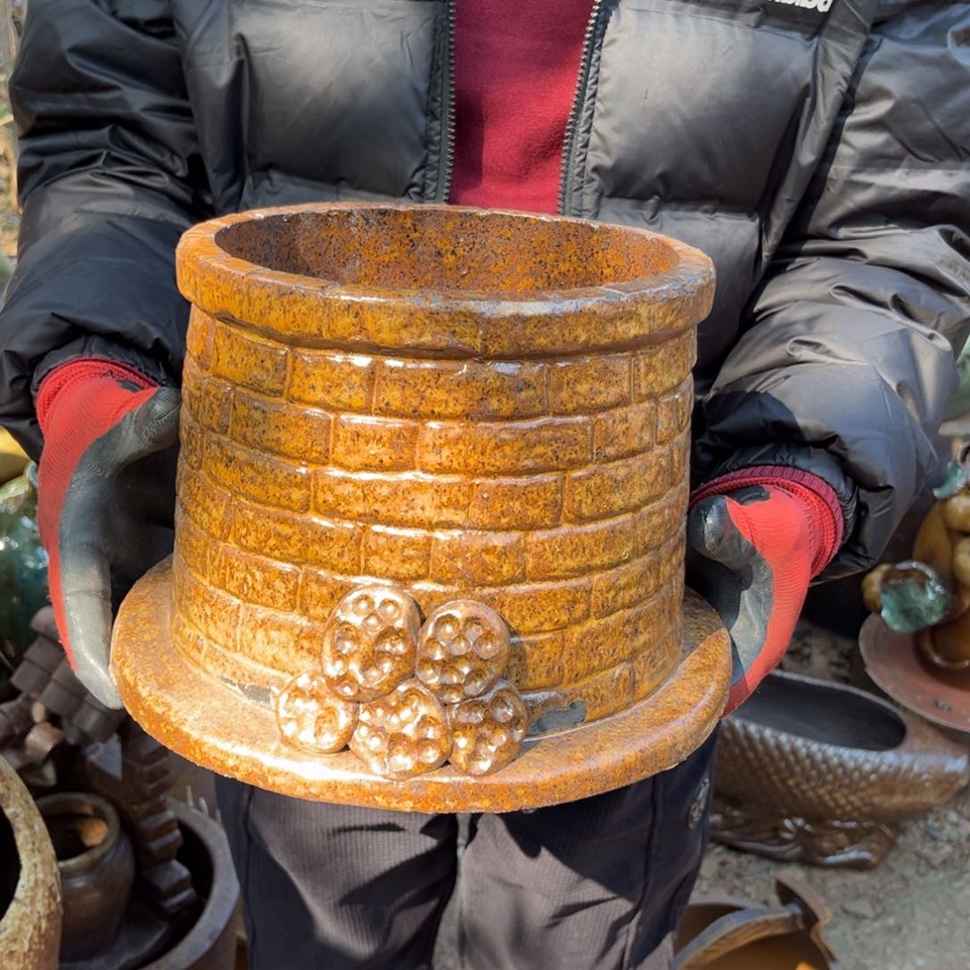 红陶高19口21无孔瑕