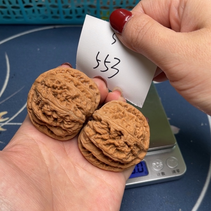 文玩核桃把件粗筋45