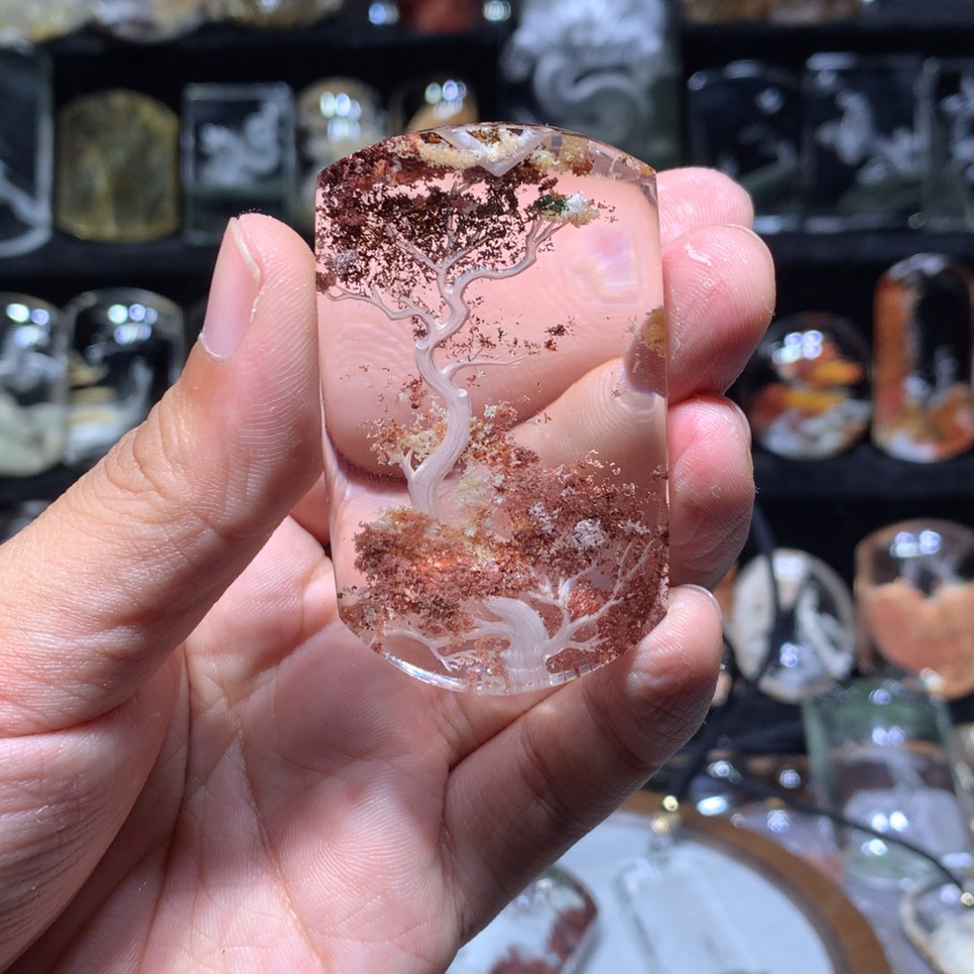 颈饰未镶嵌水晶涵**贝天然水晶吊坠