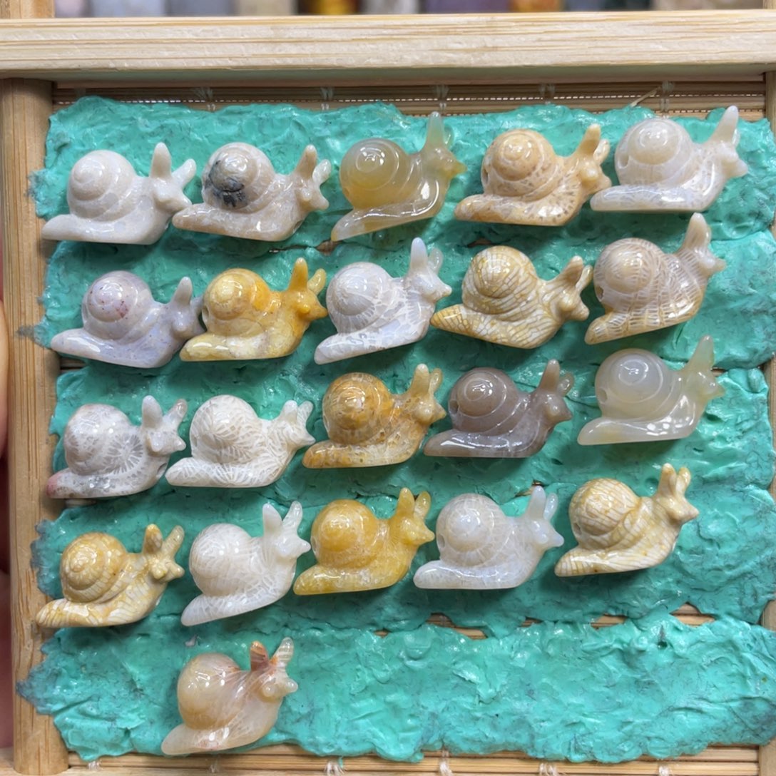 硅化玉未镶嵌颈饰蜗牛30米1个