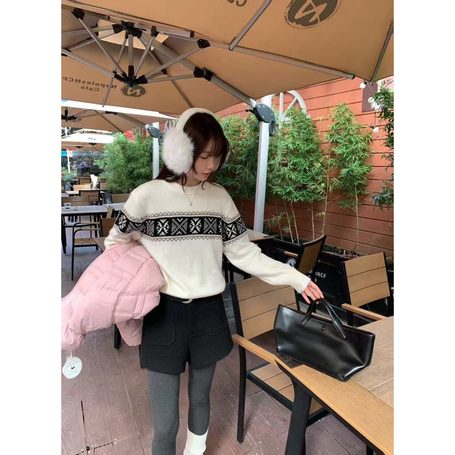 【曲线主义】呢子的～经典小口袋百搭短裤（配腰带）（2MP19117#）爱唯依