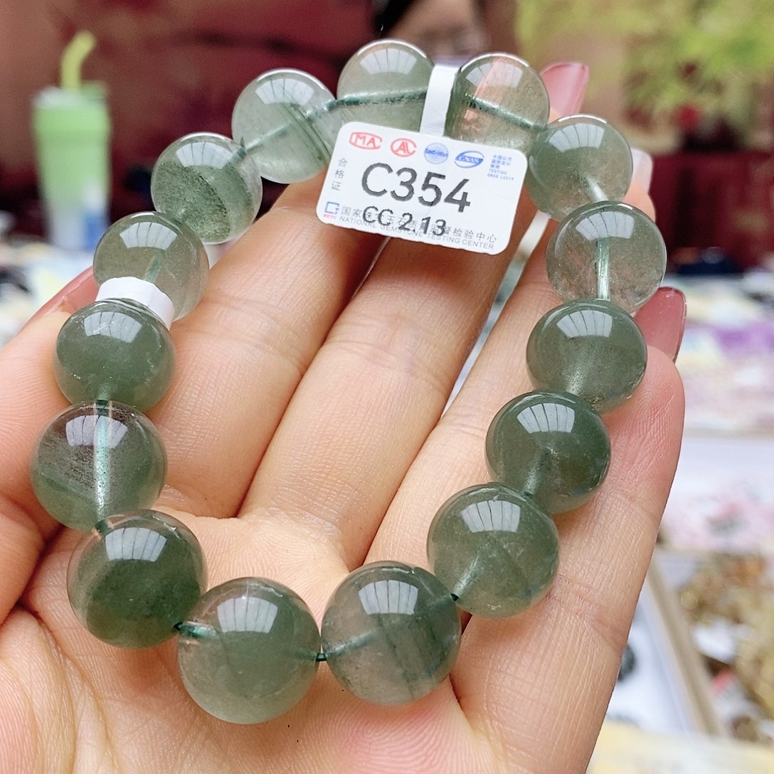 水晶手串未镶嵌c354千层14m
