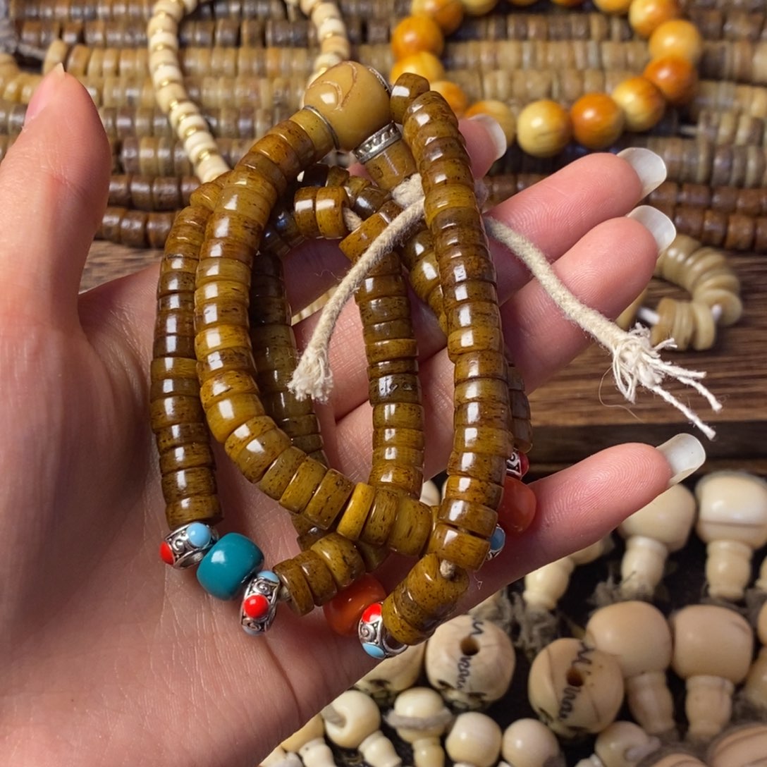 牛骨手串/手链藏传“牛嘎108”