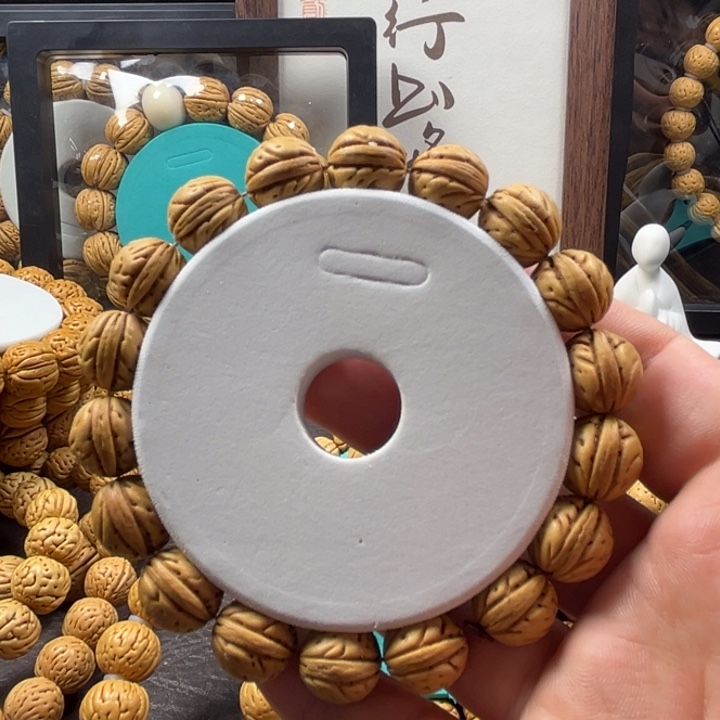 桃核手串13尺寸一道筋桃核