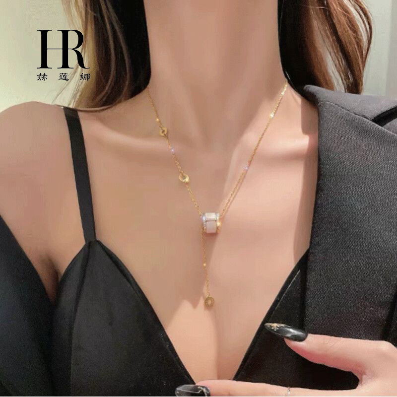 HR赫莲娜S925银项链女款轻奢小众高级感锁骨链女生日礼物送女友商品图