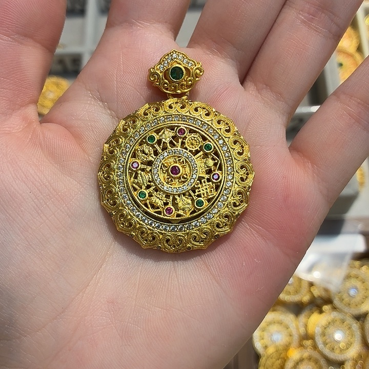 铜合金8710强保色发 1 个壹笔壹吊坠