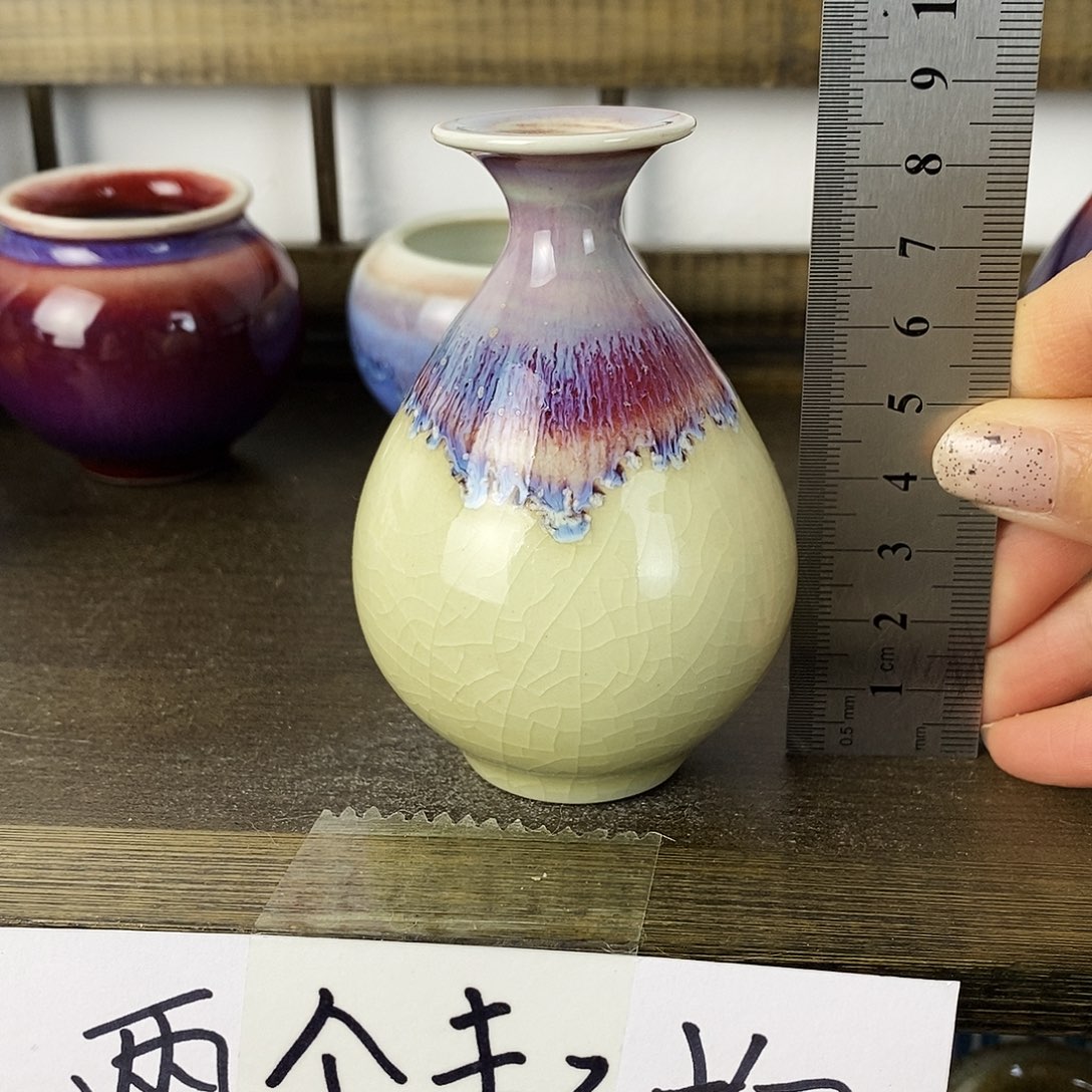 摆件景德镇高温陶瓷小花瓶