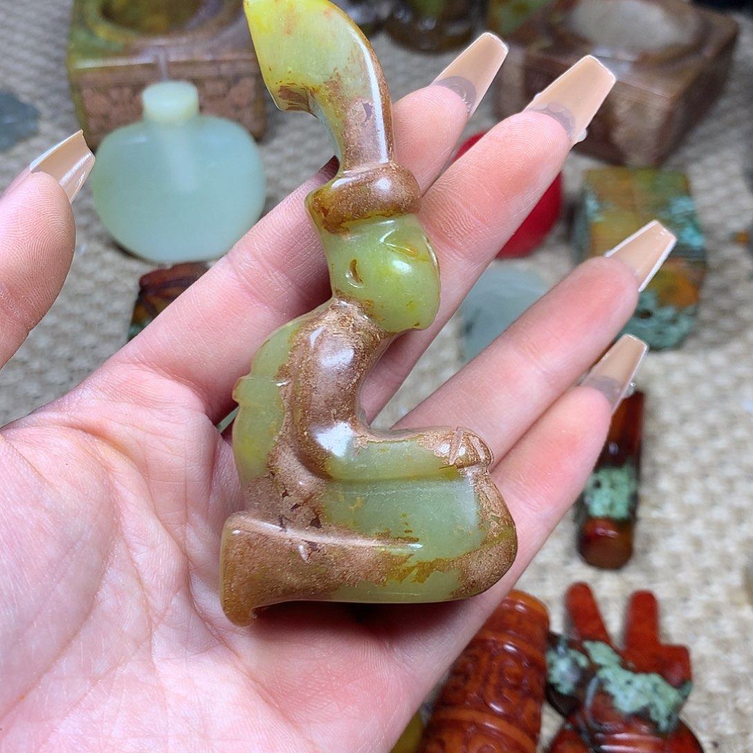 白玉菩提吊坠挂件