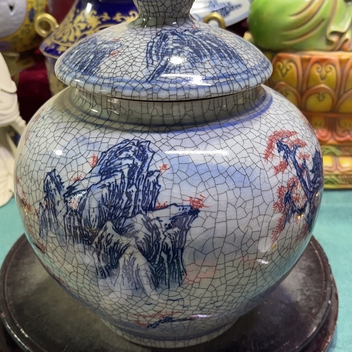 盖碗摆件摆件瓷器摆件