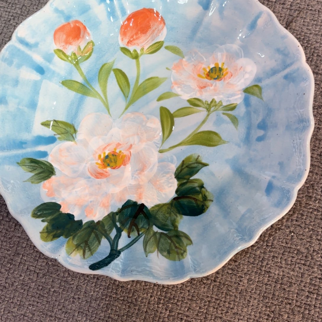 景德镇手绘高温釉下彩陶瓷茶具