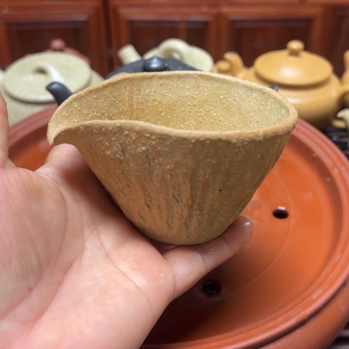 茶杯紫砂宜兴原绿本绿御皇段