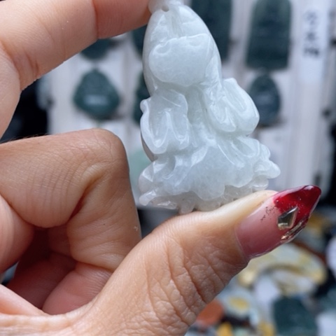 翡翠颈饰14K金镶嵌翡翠